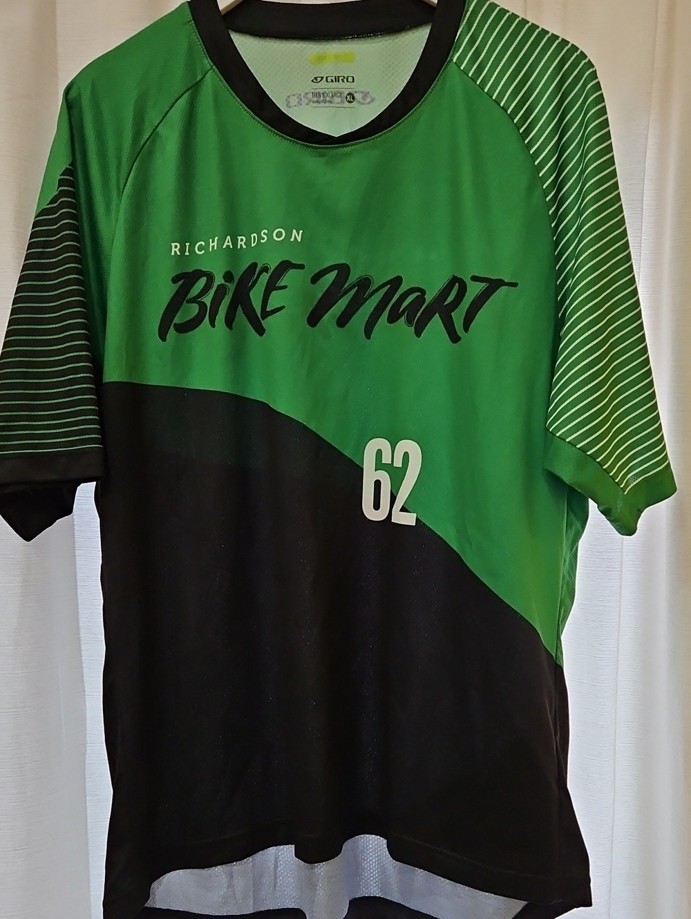 Giro Men’s Renew Series Green & Black Richardson Bike Mart Cycling Jersey XL